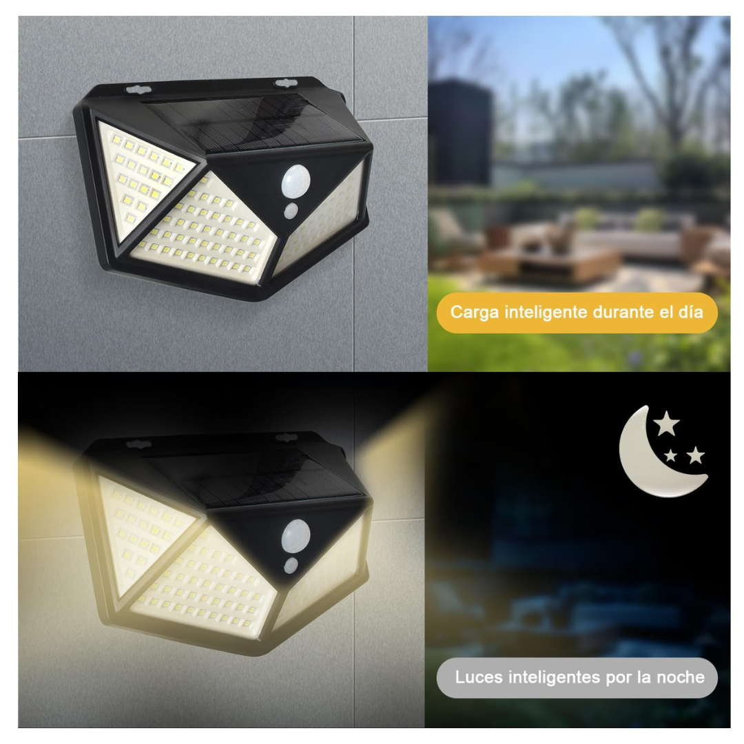 Lámpara Solar LED con sensor | PACK 3 UNDS