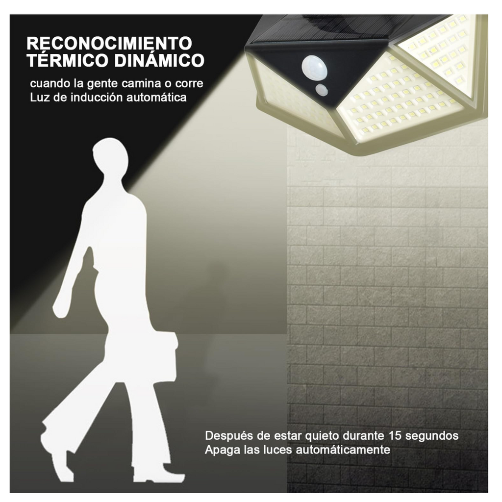 Lámpara Solar LED con sensor | PACK 3 UNDS