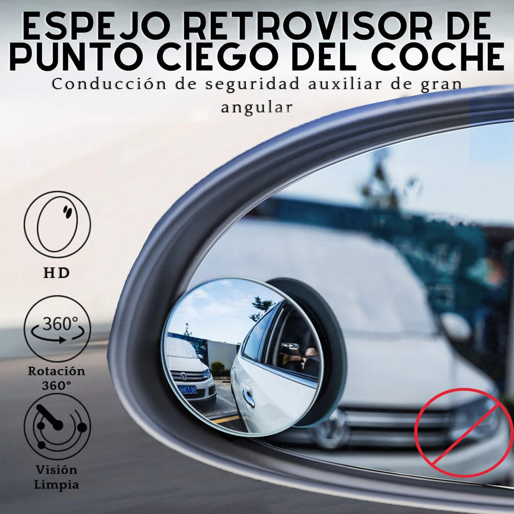 Espejo retrovisor 360° -Punto Ciego- Evita accidentes